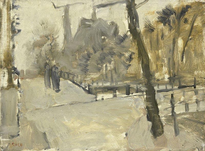 George Hendrik Breitner The Leidsegracht in Amsterdam oil painting picture